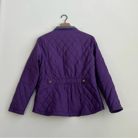 Jack Murphy Quilted 12 Purple Field Coat Country Outdoor Barn Jacket Equestrian - Picture 11 of 16